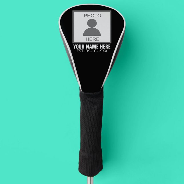 Your Photo Here Name and Age Golf Head Cover (Creator Uploaded)
