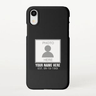 Your Photo Here Name and Age iPhone XR Case