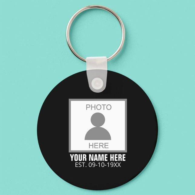 Your Photo Here Name and Age Key Ring (Creator Uploaded)