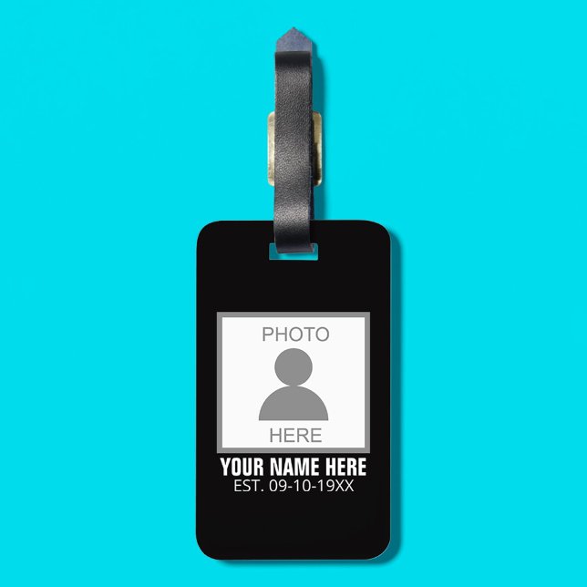 Your Photo Here Name and Age Luggage Tag (Creator Uploaded)
