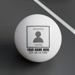 Your Photo Here Name and Age Ping Pong Ball
