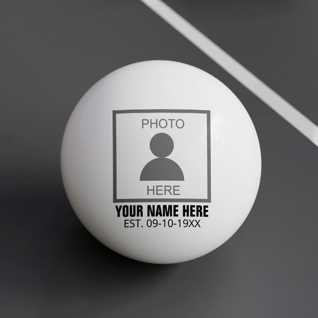 Your Photo Here Name and Age Ping Pong Ball (Creator Uploaded)