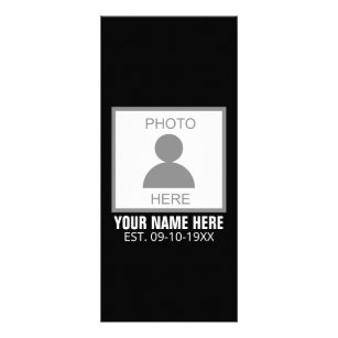 Your Photo Here Name and Age Rack Card