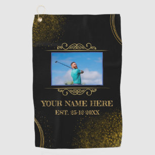 Your Photo Here Name Golf Towel
