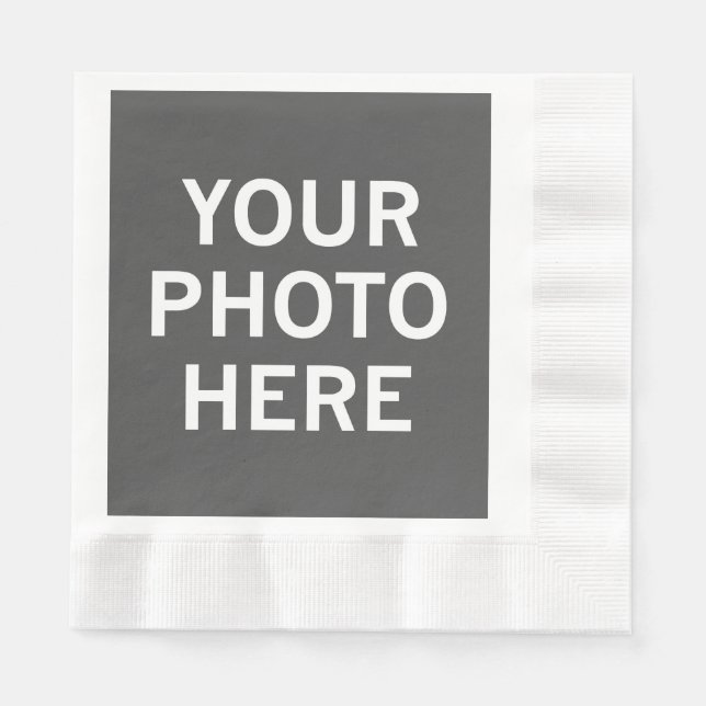 Your Photo Here Napkin (Front)
