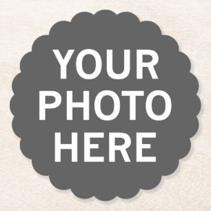 Your Photo Here Paper Coaster