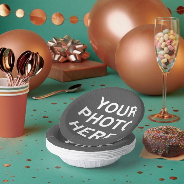 Your Photo Here Paper Plate (Multi)