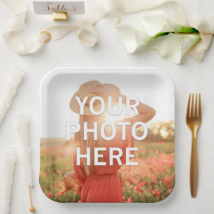 Your Photo Here Paper Plate