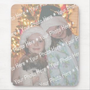 YOUR PHOTO HERE Template to Personalise Mouse Mat