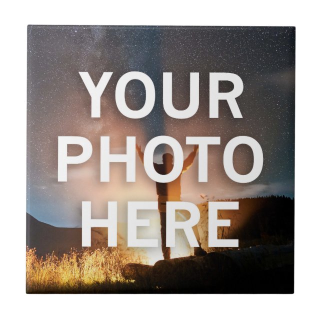Your Photo Here Tile (Front)