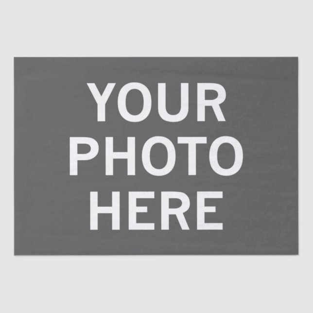 Your Photo Here Tissue Paper (Front)