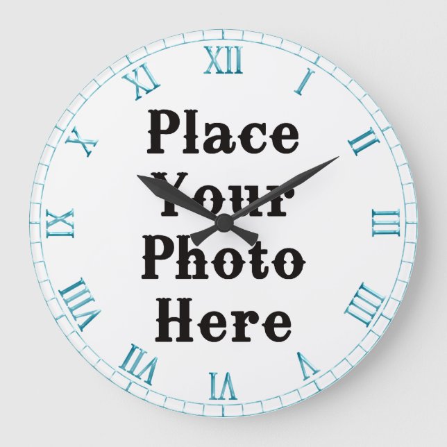 Your Photo Here Wall Clock (Front)