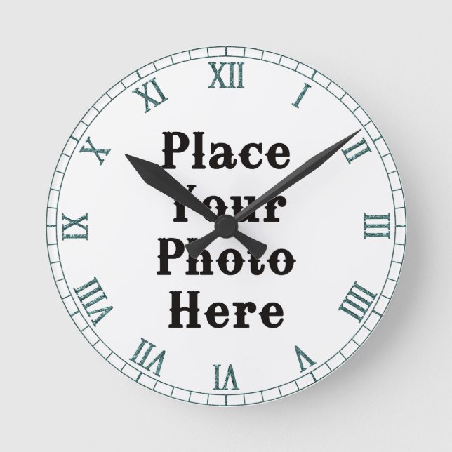 Your Photo Here Wall Clock (Front)