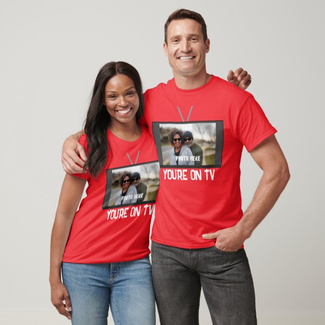 YOUR PHOTO HERE You're On TV Big Screen T-Shirt (Unisex)