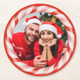 YOUR photo in a Candy Frame custom paper coasters