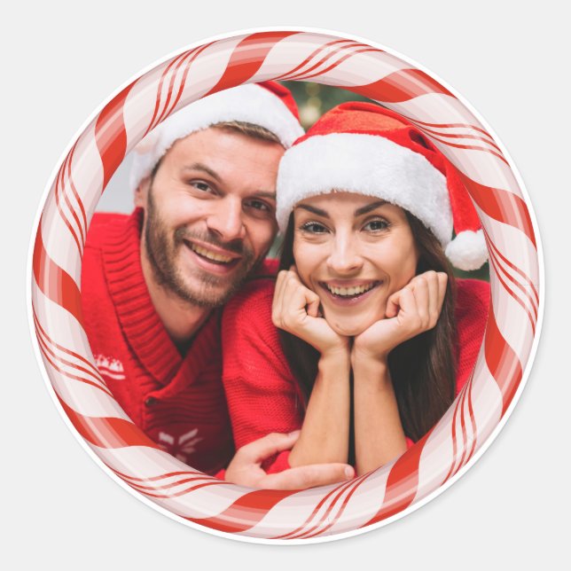 YOUR photo in a Candy Frame custom stickers (Front)