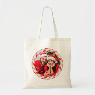 YOUR photo in a Candy Frame custom tote bags