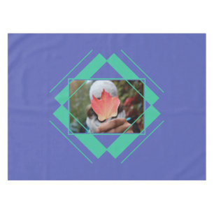 YOUR PHOTO in Geometric Pattern table cloth