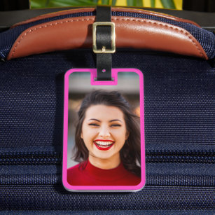 Your Photo & Info Luggage Travel Tag