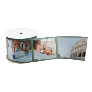 Your Photo Keepsake Custom Modern Satin Ribbon
