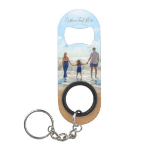 Your Photo Keychain Bottle Opener with Custom Text