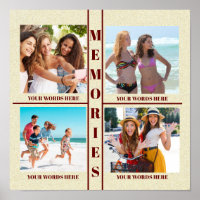 YOUR PHOTO MEMORIES POSTER EASY TO FILL