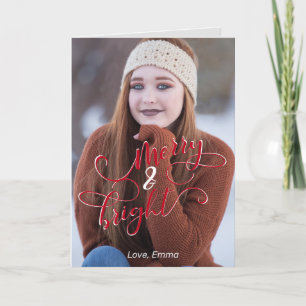 Your photo Merry and Bright Card