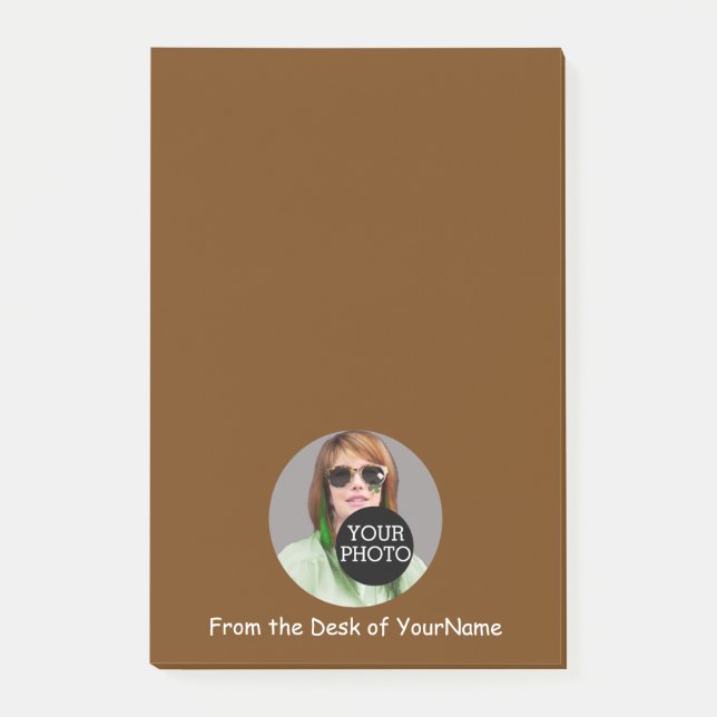 Your Photo Message Customise This Easily Brown Post-it Notes (Front)
