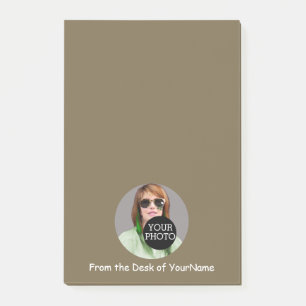 Your Photo Message Customise This Easily taupe Post-it Notes