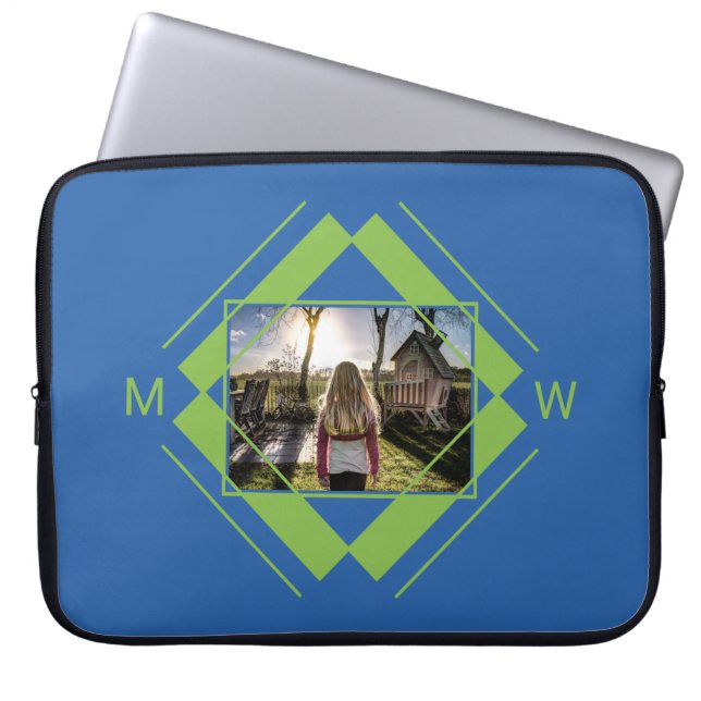 YOUR Photo & Monogram laptop sleeves (Front)