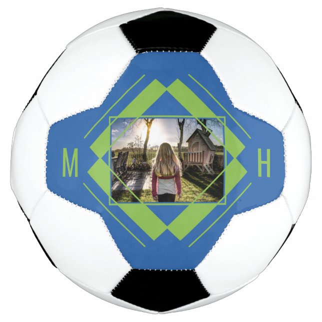 YOUR Photo & Monogram soccer ball (Front)