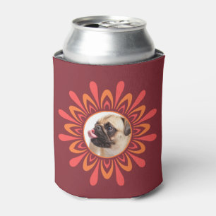 YOUR PHOTO & MONOGRAM Stylised Sun can cooler