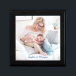 Your Photo & Name(s) or Message in Blue Script Gift Box<br><div class="desc">Personalise name(s) or your message in blue script on your photo.</div>