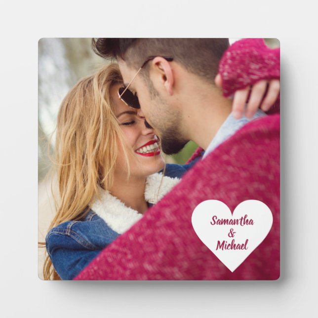 YOUR PHOTO & NAMES custom plaque (Front)