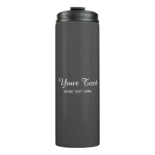 Your Photo Or Logo Add Text Modern Typography Thermal Tumbler