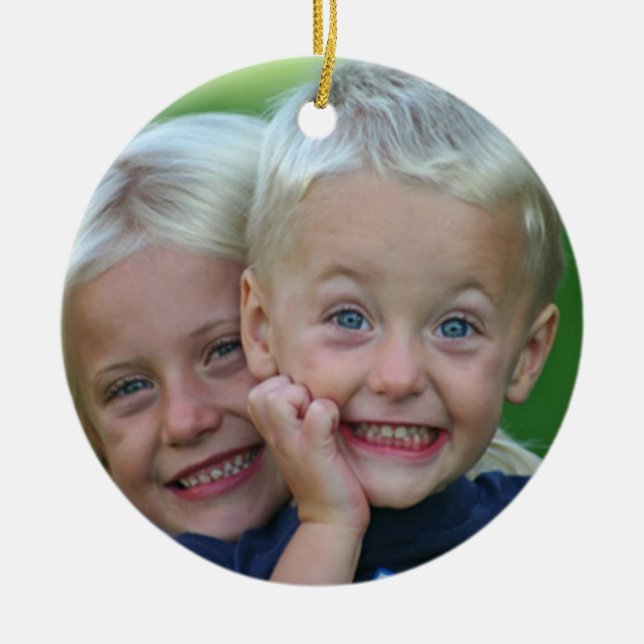 Your Photo Persoalize on back Christmas Ornament (Front)