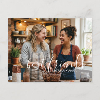 Your photo personalise with names postcard