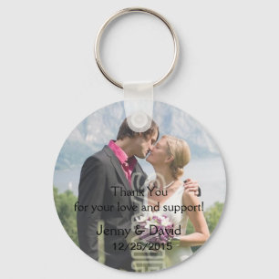 Your Photo Personalised Key Ring Wedding Favour