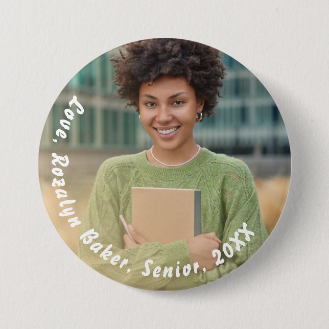 Your Photo | Personalised School Photo Button (Front)
