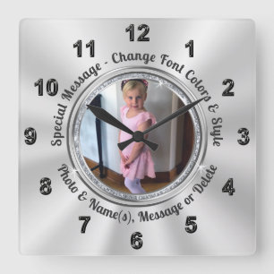 Your Photo, Personalised Wall Clocks, Photo Clocks