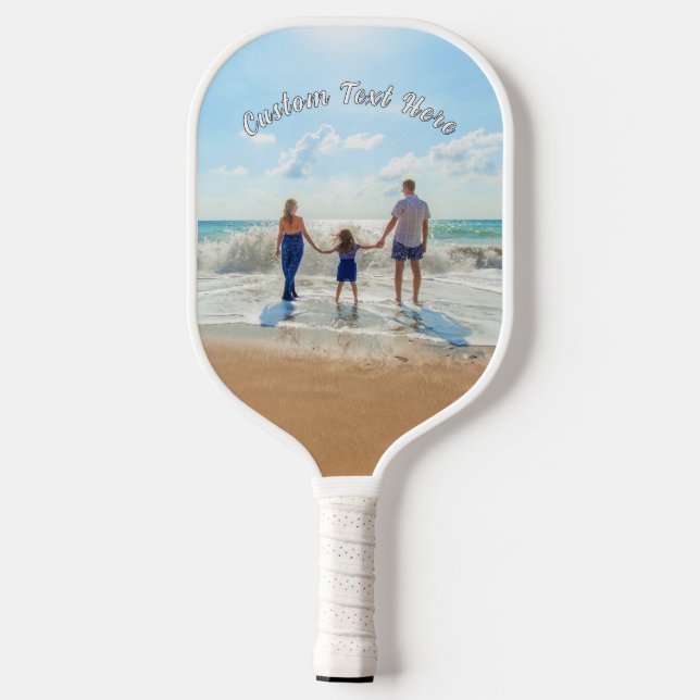 Your Photo Pickleball Paddle Gift with Custom Text (Back)