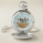 Your Photo Pocket Watch Gift with Custom Text<br><div class="desc">Custom Text and PhotoPocket Watches - Your Own Design - Special - Personalised Family / Parents / Friends or Personal Watch Gift - Add Your Photo and Text - Resize and move or remove and add elements - image / text with Customisation tool. Choose / add your favourite font /elements...</div>