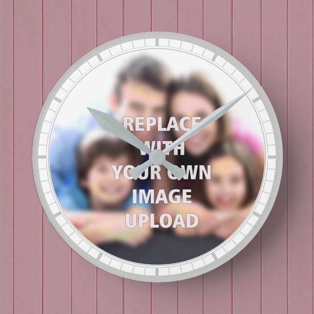 Your Photo Printed on a Round Clock (Creator Uploaded)