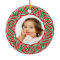 Your Photo Red & Green Frame Christmas Ornament