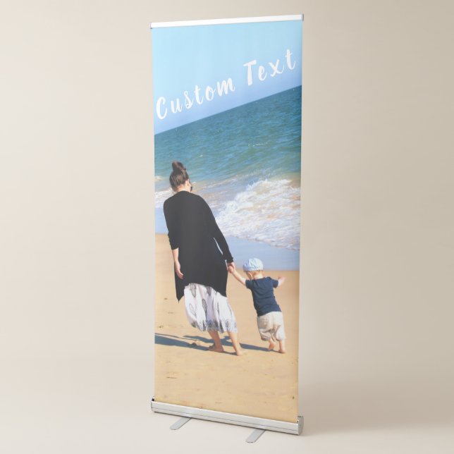 Your Photo Retractable Banner with Custom Text (3/4)