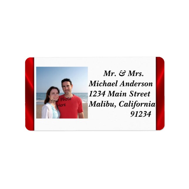Your Photo Return Address Labels (Front)