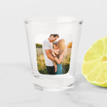 Your Photo Rounded Shot Glass Template<br><div class="desc">Personalised Rounded Square Photo Template Shot Glass.</div>