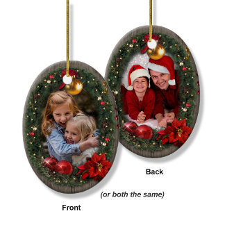 Your Photo(s) Ceramic Tree Decoration