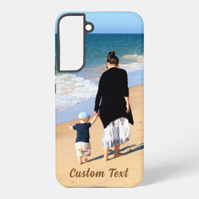 Your Photo Samsung Galaxy Cases with Custom Text (Back)