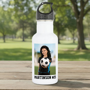 Your Photo Soccer or Your Sport - Pick Color - 532 Ml Water Bottle